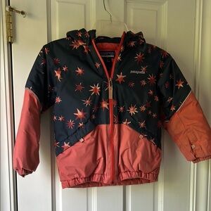 Patagonia Navy and Pink Hooded winter jacket